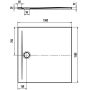 Brodzik kwadratowy 150x150 cm biały 359200010001 Kaldewei Superplan Zero zdj.2