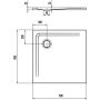 Brodzik kwadratowy 90x90 cm biały 384800010001 Kaldewei Superplan zdj.2