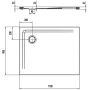 Brodzik 110x90 cm biały 385047981001 Kaldewei Superplan zdj.2