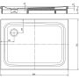 Brodzik prostokątny 100x75 cm biały 430248040001 Kaldewei Superplan zdj.2
