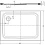 Brodzik prostokątny 100x75 cm biały 430247980001 Kaldewei Superplan zdj.2