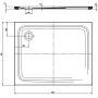 Brodzik prostokątny 110x90 cm biały 430547980001 Kaldewei Superplan zdj.2