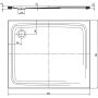 Brodzik prostokątny 120x100 cm biały 430747980001 Kaldewei Superplan zdj.2
