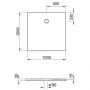 Brodzik kwadratowy 100x100 cm biały KBMD1010 Kronenbach Cube zdj.2
