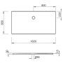 Brodzik prostokątny 160x80 cm biały KBMD1680AS Kronenbach Cube zdj.2