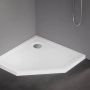 Brodzik pięciokątny 90x90 cm biały B0624 New Trendy Mild zdj.4