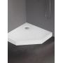 Brodzik pięciokątny 90x90 cm biały B0603 New Trendy Mild zdj.3