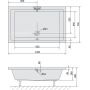 Brodzik prostokątny 120x75 cm 71564 Polysan Deep zdj.2