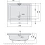 Brodzik prostokątny 100x75 cm 72879 Polysan Deep zdj.2