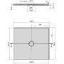 Brodzik prostokątny 90x80 cm 73168 Polysan Mirai zdj.2