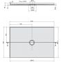 Brodzik prostokątny 120x80 cm 73177 Polysan Mirai zdj.2