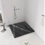 Brodzik kwadratowy 90x90 cm czarny REAK7003 Rea Bazalt Carrara Black zdj.5