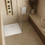 Brodzik kwadratowy z syfonem 80x80 cm biały 33500BSTM6B Schedpol Majestic White Stone zdj.6