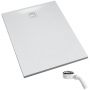 Brodzik prostokątny z syfonem 100x90 cm biały 33515BSTM6B Schedpol Majestic White Stone zdj.1