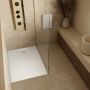 Brodzik prostokątny z syfonem 100x90 cm biały 33515BSTM6B Schedpol Majestic White Stone zdj.5