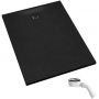 Brodzik prostokątny z syfonem 100x80 cm czarny 33506CSTM6C Schedpol Majestic Black Stone zdj.1
