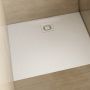 Brodzik kwadratowy z syfonem 80x80 cm biały 33500BSTM6B Schedpol Majestic White Stone zdj.8