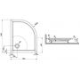 Brodzik półokrągły 100x80 cm biały 615040176101000 Sanplast Free Line zdj.2