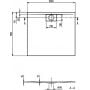 Brodzik prostokątny + maskownica 100x90 cm biały UDA1090ARA215V01 Villeroy & Boch Architectura zdj.2