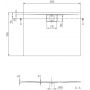 Brodzik prostokątny 120x90 cm UDA1290ARA215VAL Villeroy & Boch Architectura zdj.2