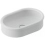 Umywalka 60x40 cm półokrągła nablatowa biała BRL0030100 Art Ceram Brera zdj.1