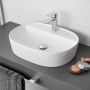 Umywalka 50x38 cm prostokątna nablatowa biała CEAC2901500WH Actima Ronity zdj.4