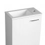 Umywalka 40x22 cm prostokątna meblowa biała LM420 Aqualine zdj.5