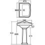 Umywalka AK102 Aqualine Antik zdj.2