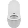 Miska WC z deską wolnoopadającą wisząca bez kołnierza biały G01010101012 Balneo Luna zdj.4