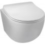Miska WC z deską wolnoopadającą wisząca bez kołnierza biały G01010101012 Balneo Luna zdj.1