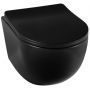 Miska WC z deską wolnoopadającą wisząca bez kołnierza czarny G01010201012 Balneo Luna zdj.1