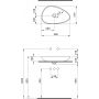 Umywalka 58x37 cm nablatowa 11140120125 Bocchi Etna zdj.2