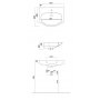Umywalka prostokątna 62x49 cm EASC62 Cielo Easy Bath zdj.2