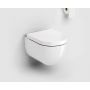 Miska WC z deską wolnoopadającą wisząca bez kołnierza biały połysk CL0401080 Clou Hammock zdj.1