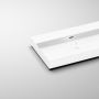 Umywalka 110x42 cm prostokątna ścienna-nablatowa biała CL0201438 Clou New Wash Me zdj.6