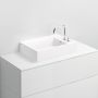 Umywalka 60x42 cm prostokątna ścienna-nablatowa biała CL0213020 Clou Flush zdj.3