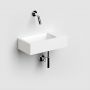 Umywalka 36x18 cm prostokątna ścienna-nablatowa biała CL0302031 Clou New Flush zdj.3