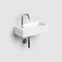 Umywalka 36x18 cm prostokątna ścienna-nablatowa biała CL0302032 Clou New Flush zdj.3