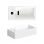 Umywalka 36x18 cm prostokątna ścienna-nablatowa biała CL0302032 Clou New Flush zdj.4