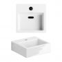 Umywalka 28x27 cm prostokątna ścienna-nablatowa biała CL0303010 Clou Flush zdj.4