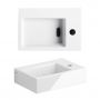 Umywalka 36x24.5 cm prostokątna ścienna-nablatowa biała CL0303020 Clou Flush zdj.4