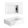 Umywalka 36x24.5 cm prostokątna ścienna-nablatowa biała CL0303021 Clou Flush zdj.4