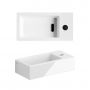 Umywalka 36x18 cm prostokątna ścienna-nablatowa biała CL0303030 Clou New Flush zdj.3