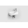 Umywalka 36x18 cm prostokątna ścienna-nablatowa biała CL0303030 Clou New Flush zdj.5