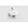 Umywalka 36x18 cm prostokątna ścienna-nablatowa biała CL0303031 Clou New Flush zdj.3