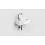 Umywalka 36x18 cm prostokątna ścienna-nablatowa biała CL0303032 Clou New Flush zdj.3