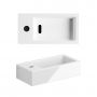 Umywalka 36x18 cm prostokątna ścienna-nablatowa biała CL0303032 Clou New Flush zdj.4