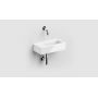Umywalka 36x18 cm prostokątna ścienna-nablatowa biała CL0303033 Clou New Flush zdj.3