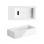Umywalka 36x18 cm prostokątna ścienna-nablatowa biała CL0303033 Clou New Flush zdj.4