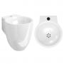 Umywalka 31.5x27 cm okrągła ścienna biała CL0303060 Clou Flush zdj.3